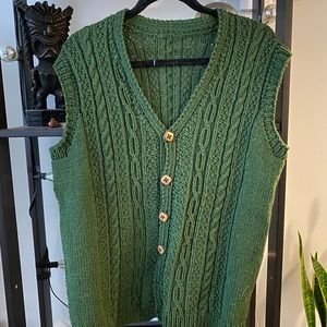 Handmade oversized sweater vest
